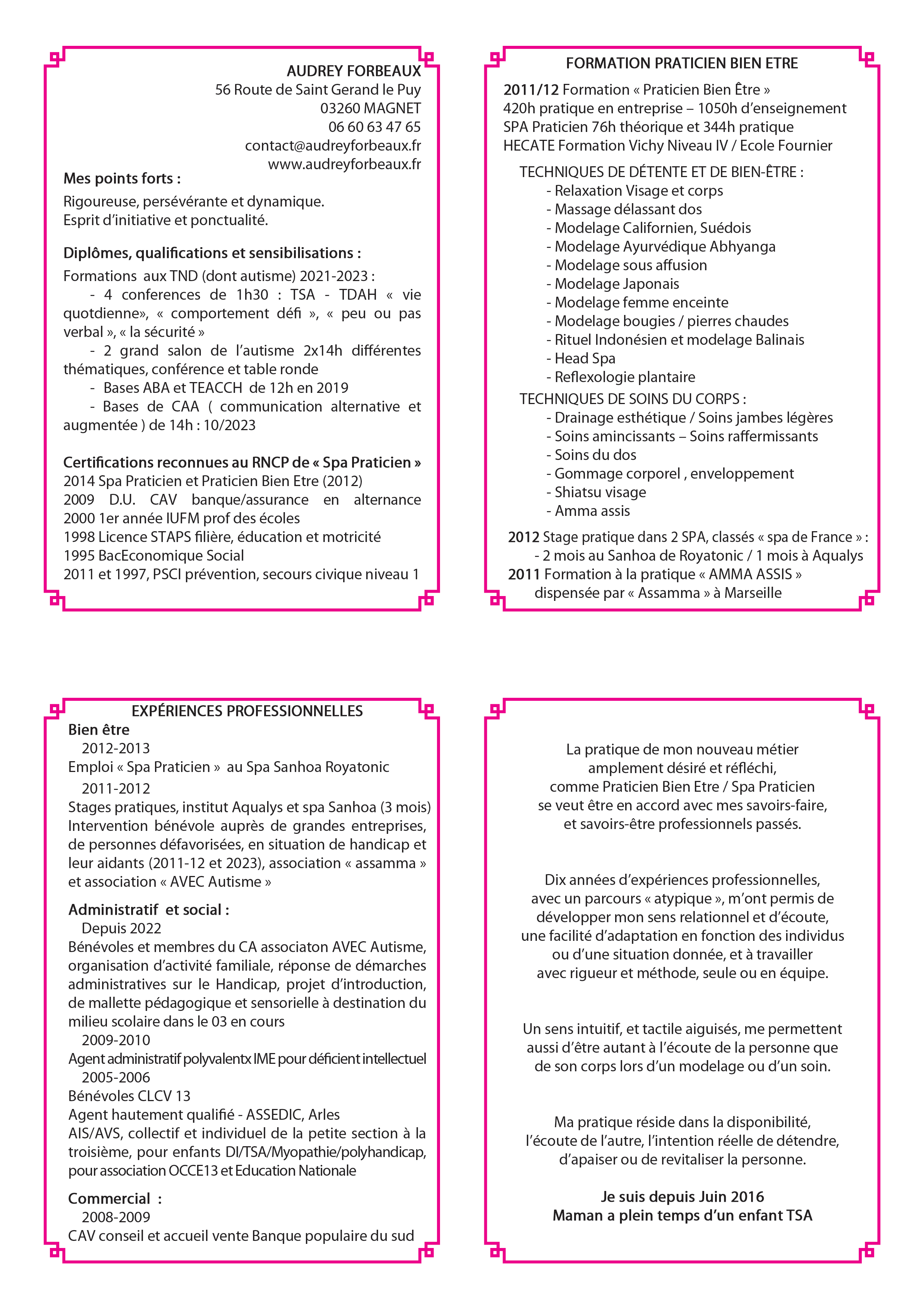 Mon CV